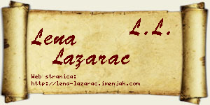 Lena Lazarac vizit kartica